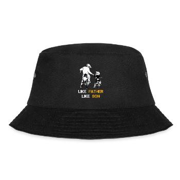 Motocross Vater und Sohn Fahrrad Motorrad Sohn Bik - Bucket Hat - Schwarz - Vorne - Lela (165cm)