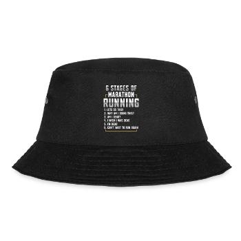 6 Stages of The Marathon Marathon Clothing - Bucket Hat - black - Front - Lela (165cm)