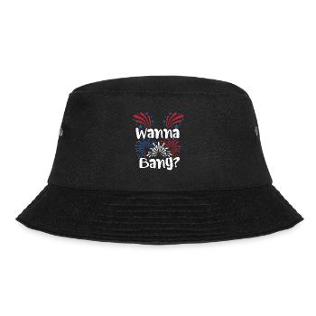 July 4 Humor for Adults Fireworks Joke - Bucket Hat - black - Front - Lela (165cm)