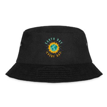 Planet Awareness Earth Day Sonnenblume Liebe - Bucket Hat - Schwarz - Vorne - Lela (165cm)