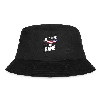 Fireworks Funny USA Celebration July 4 - Bucket Hat - black - Front - Lela (165cm)