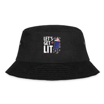 Fireworks USA Celebration Funny July 4th - Bucket Hat - black - Front - Lela (165cm)