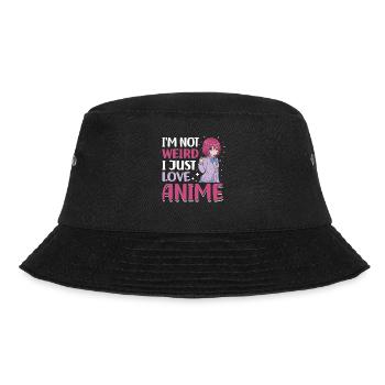 Not Strange I Just Love Anime | - Bucket Hat - black - Front - Lela (165cm)