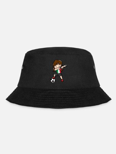 Dabbing Girl Joueur de football Drapeau italien - Bob - noir
