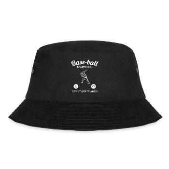 Baseball m'appelle faut que j'y aille ! - Bob - noir - Devant - Lela (165cm)