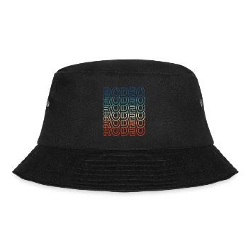 Rodeo Retro Text Cowboy - Bucket Hat - black - Front - Lela (165cm)