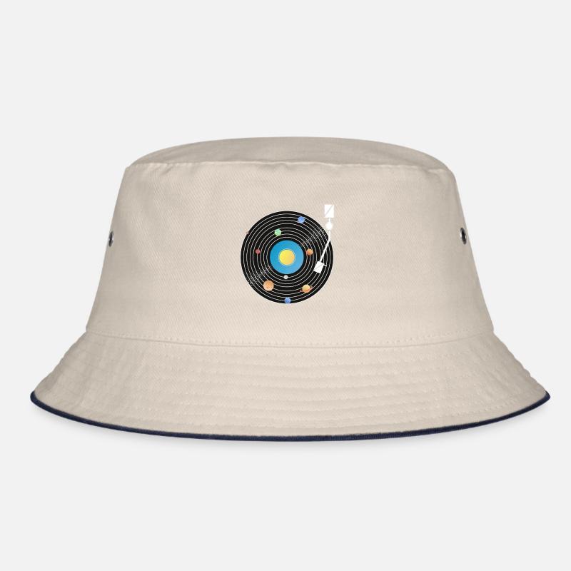 Solar System Vinyl Record Bucket Hat