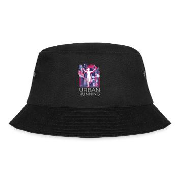 Vaporwave Synthwave Skyline Marathon, Trail Running - Bob - noir - Devant - Lela (165cm)
