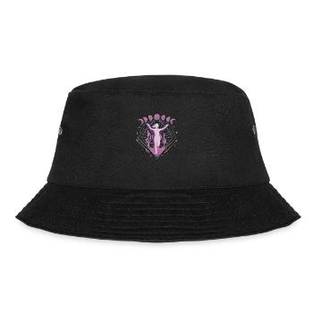 Vaporwave Space Marathon, Trail Running - Bucket Hat - black - Front - Lela (165cm)
