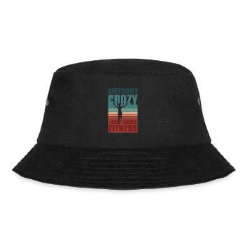 Retro Jump Shoes Fitness - Bucket Hat - Schwarz - Vorne - Lela (165cm)