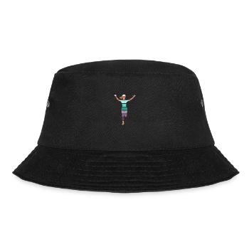 Retro Jump Shoes Fitness - Bucket Hat - Schwarz - Vorne - Lela (165cm)