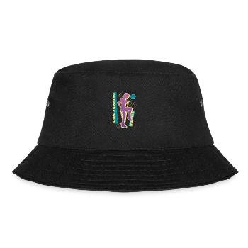 Vaporwave Rope Jumping - Bucket Hat - Schwarz - Vorne - Lela (165cm)