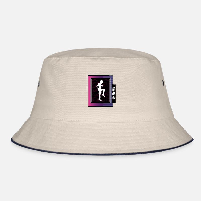 Vaporwave Metaverse Rope Jumping Bucket Hat