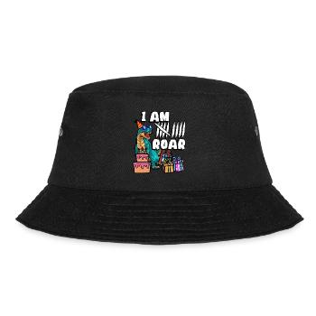 I Am 9 | Dinosaur Birthday Shirt | - Bucket Hat - black - Front - Lela (165cm)