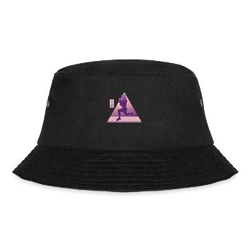 Vaporwave HIIT - Bucket Hat - black - Front - Lela (165cm)
