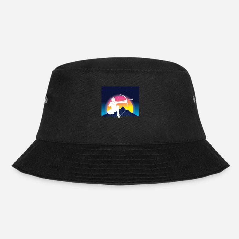 Vaporwave Arrowtag - Bucket Hat - black