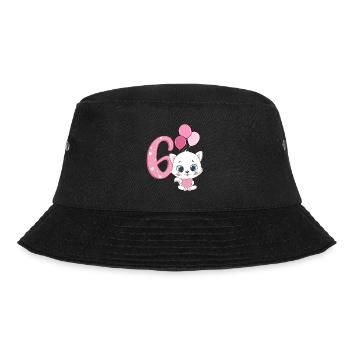 Chaton 6ème anniversaire | Chemise d’anniversaire chat | - Bob - noir - Devant - Lela (165cm)
