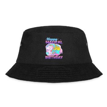 Alles Gute Zum Magischen 3. Geburtstag Einhorn - Bucket Hat - Schwarz - Vorne - Lela (165cm)