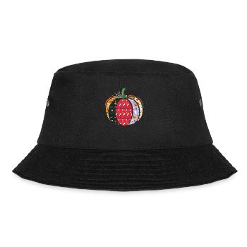Spooky Patterned Pumpkin Halloween Holiday - Bucket Hat - black - Front - Lela (165cm)