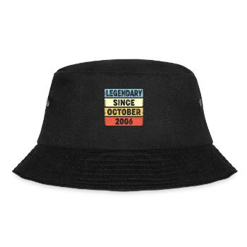 Legendary Since October 2006 16. Geburtstag - Bucket Hat - Schwarz - Vorne - Lela (165cm)