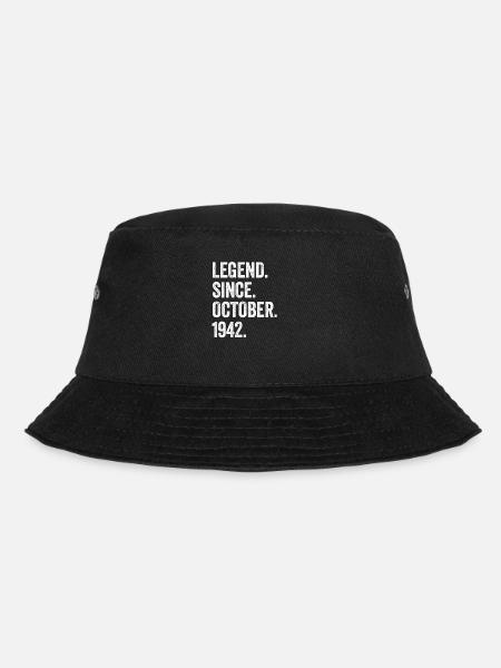 Legend Since October 1942 80. Geburtstag - Bucket Hat - Schwarz