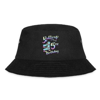 Rolling Into My 5th Birthday Quad Skater - Bucket Hat - Schwarz - Vorne - Lela (165cm)