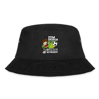 Zum Großen Bruder Befördert Soccer Player German - Bucket Hat - Schwarz - Vorne - Lela (165cm)