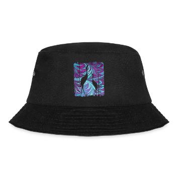 kranich e 74 - Bucket Hat - Schwarz - Vorne - Lela (165cm)
