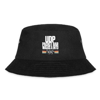 UDP Packet Bar Walks A Into - Bucket Hat - Schwarz - Vorne - Lela (165cm)