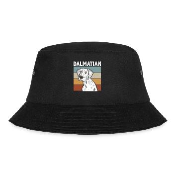 Retro Dalmatian Dog - Bucket Hat - black - Front - Lela (165cm)