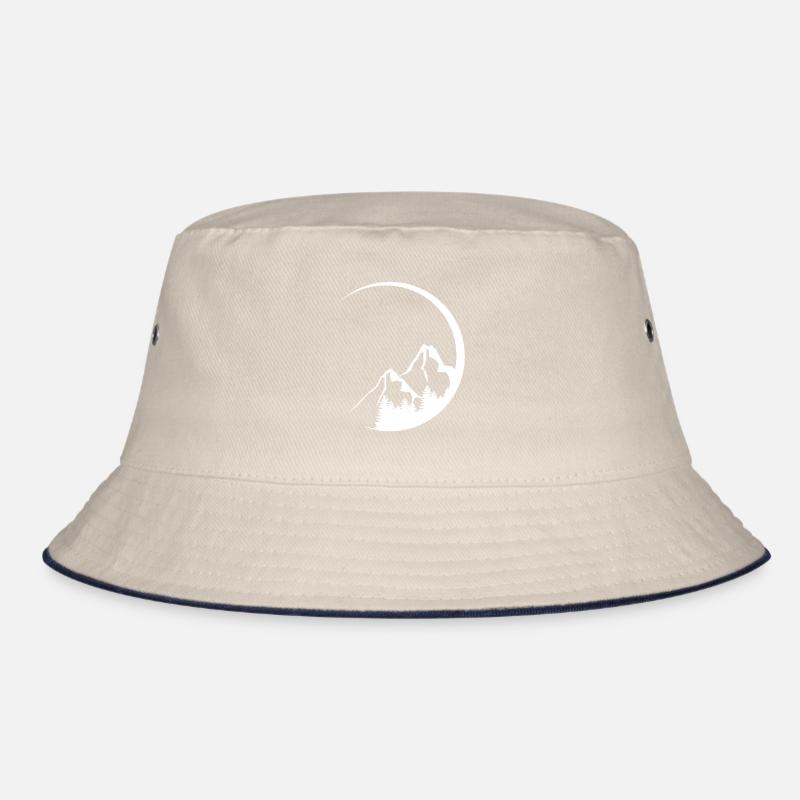 Circle - Mountain - (6) Bucket Hat