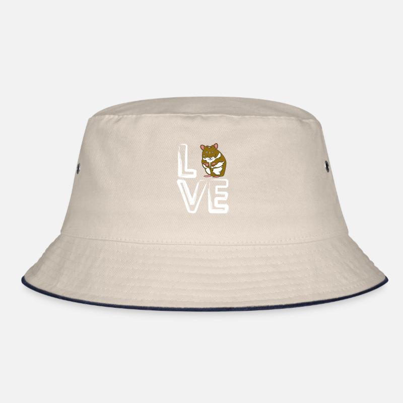 Retro Ich liebe Hamster Bucket Hat