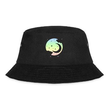 Kawaii Moon Pastel Goth Cute - Bucket Hat - black - Front - Lela (165cm)