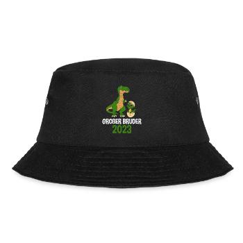 2023 Großer Bruder Dinosaurier - Bucket Hat - Schwarz - Vorne - Lela (165cm)