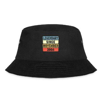 Legendary Since November 2006 16. Geburtstag - Bucket Hat - Schwarz - Vorne - Lela (165cm)