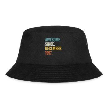 25 Years Old Awesome Since December 1997 25th - Bucket Hat - black - Front - Lela (165cm)