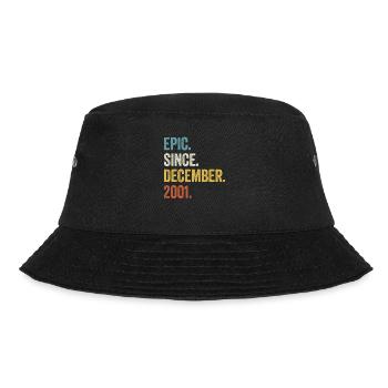 21 Years Old December 2001 21st Birthday - Bucket Hat - black - Front - Lela (165cm)