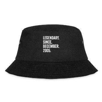 17 Years Old December 2005 17th Birthday - Bucket Hat - black - Front - Lela (165cm)