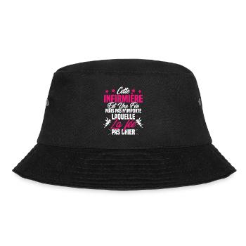 cette infirmière est une fée / humour infirmière - Bob - noir - Devant - Lela (165cm)