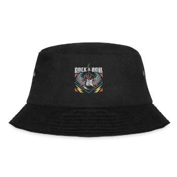 Rock and Roll Music Lover Guitarist - Bucket Hat - black - Front - Lela (165cm)