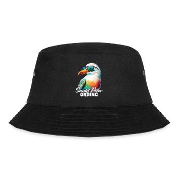 St. Peter Ording Holiday Seagull with sunglasses - Bucket Hat - black - Front - Lela (165cm)