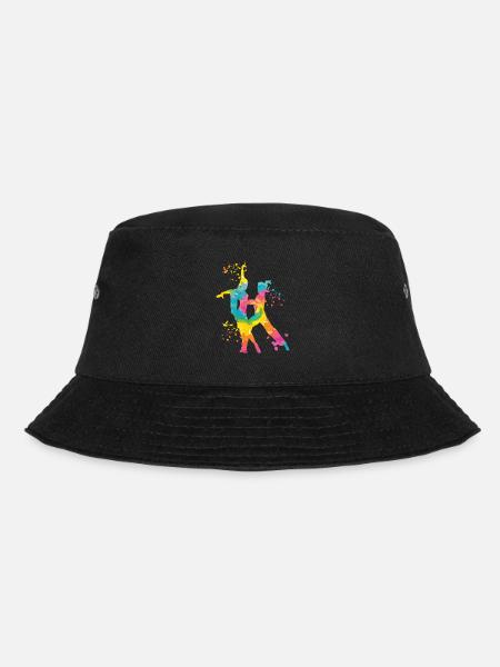 Latin Dancing Couple Aquarell Tänzerin - Bucket Hat - Schwarz