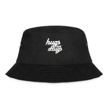 Umarmungen Statt Drogen - Bucket Hat - Schwarz - Vorne - Lela (165cm)