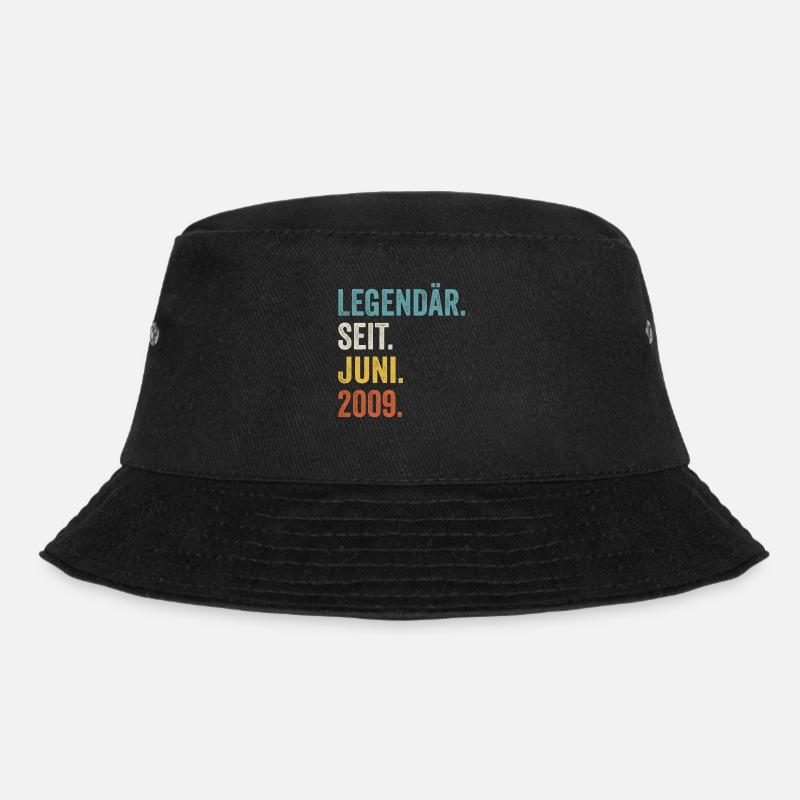 14. Geburtstag 14 Jahre Legendär Seit Juni 2009 - Bucket Hat - Schwarz