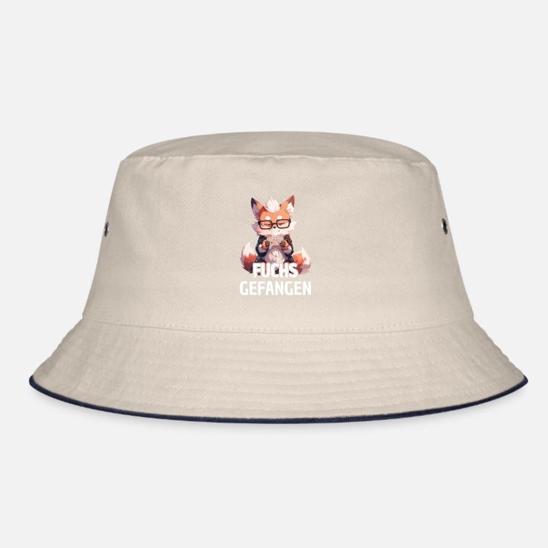 Fuchs gefangen Doppelkopf Bucket Hat