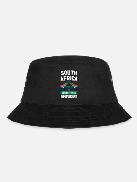 Südafrika - Bucket Hat - Schwarz