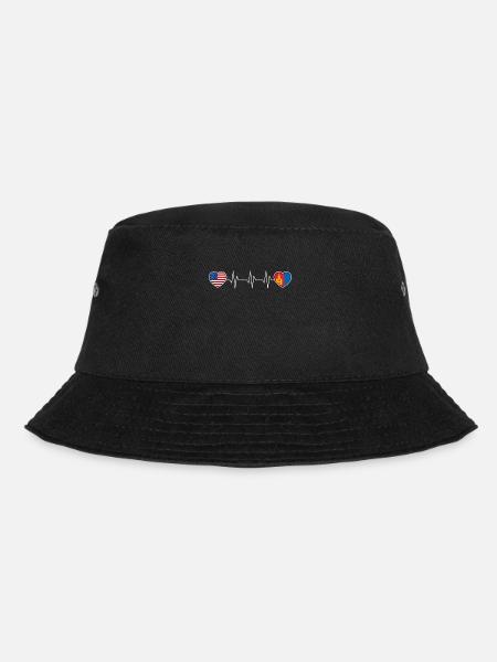 Mongolei - Bucket Hat - Schwarz