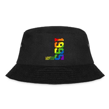 LGBTQ 1995 REGENBOGEN QUEER 30. GEBURTSTAG PRIDE - Bucket Hat - Schwarz - Vorne - Lela (165cm)