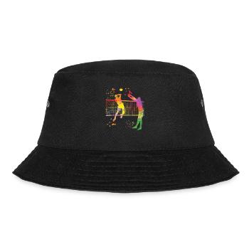 Volleyball players children beach volleyball - Bucket Hat - black - Front - Lela (165cm)