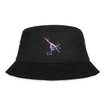 Gymnastin Mit Keulen Rhythmische Sportgymnastik - Bucket Hat - Schwarz - Vorne - Lela (165cm)